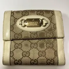美品 GUCCI ロゴプレート ディアマンテ Wホック オレンジ 長財布 | Mercari
