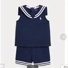 2024年購入Ralph Lauren セットアップ ネイビー　24M 90のサムネイル
