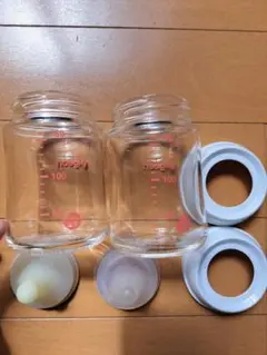 ガラス製160ml哺乳瓶 2本セット