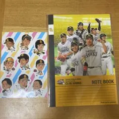 SoftBank Hawks ノートとキャラクターシールセット