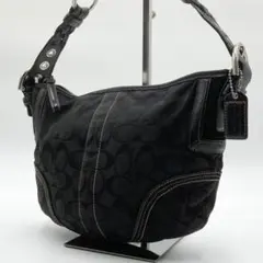 コーチ ショルダーバッグ ワンショルダー ブラック キャンバス 6267