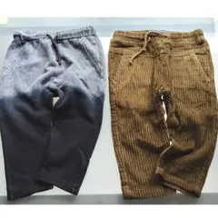 [USED]86 ザラベイビー パンツ2枚★next/H&M/こどもビームス