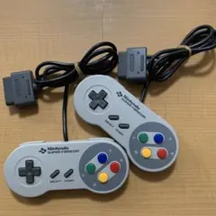 【動作確認済】スーパーファミコン用コントローラー２個セット　任天堂純正　SFC