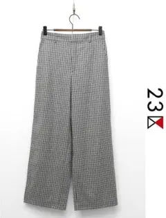 ウールパンツ ワイドパンツ