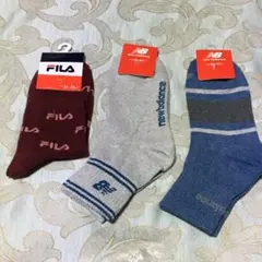 FILA、NB(new balance)ソックス３足　新品のサムネイル