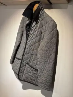 LAVENHAM キルティングジャケット 36サイズ グレー・ブラックチェック