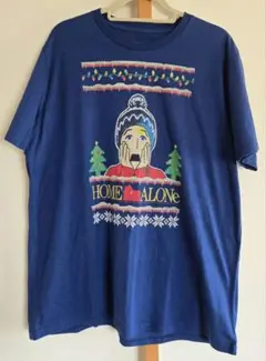HOME ALONE Tシャツ XL ネイビー