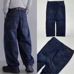 size40 ROCA WEAR ロカウェア 極太バギー ペインターデニムパンツ