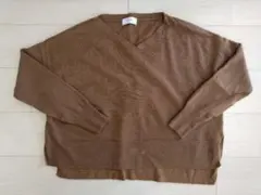 SLOBE IENA ブラウン Vネック セーター