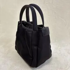 美品　Y'SACCSイザック　2way ナイロンボンディングバッグ　ブラックのサムネイル