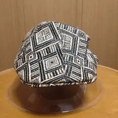 ZARA man ハンチング帽　幾何学模様