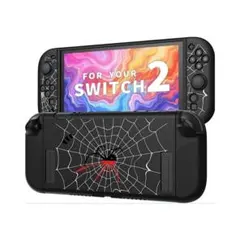 【新品未使用】Nintendo Switch 2 保護カバー スパイダーマン 黒