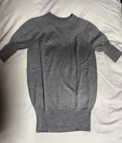 JOHN SMEDLEY plus INTOCA 半袖ニット グレー