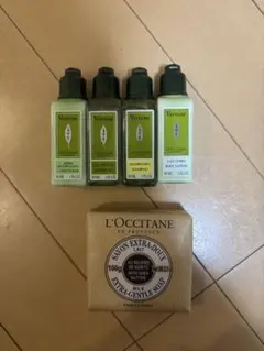ロクシタン L'OCCITANE アメニティ4個 ＋化粧石鹸
