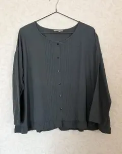 SamansaMos2深緑トップス、ブラウス