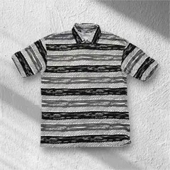 issey miyake men 80s ポロシャツ 筆タグ 日本製 ボーダーのサムネイル