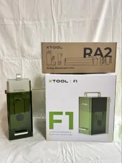 xtool F1+RA2 pro レーザー加工機 ロータリーアタッチメント