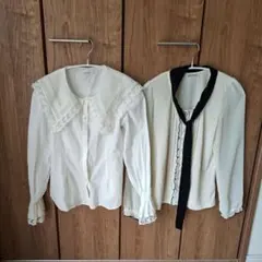 axes femme & NICE CLAUP 長袖ブラウス 2点セット