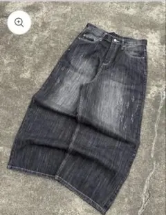 BELVETのダメージ加工 Eroded Baggy Denim - メルカリ