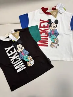 ミッキーマウス Tシャツ 2枚セット 90cm バースデイ　マイリトルワンダーのサムネイル