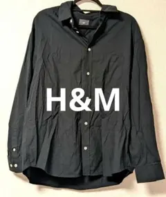 V0213 H&M(エイチアンドエム)REGULAR FIT長袖シャツ