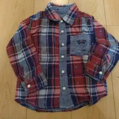 KP BOY 長袖チェックシャツ