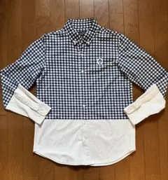 PEARLY GATESパーリーゲイツ前ボタンチェック柄長袖ボタンダウンシャツ4