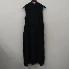 (9) ZARA ブラック フラワー模様 ロングワンピース