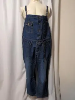 デニム オールインワン オーバーオール 大きいサイズ