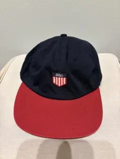 本物タグ付 POLO ポロラルフローレン キャップ ブラウン ホワイト