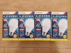 TOSHIBA LED電球 40W相当 485lm 4個セット