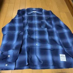 CLUCT チェックシャツ 長袖 ブルー Lのサムネイル