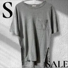 「即日発送」S GU グレー Tシャツ 半袖 ポケット付き