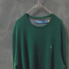 Polo by Ralph Lauren ウール100% セーター グリーン