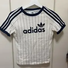adidas JC7705 ストライプ半袖Tシャツ M - メルカリ