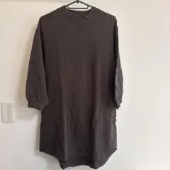 Urban Garment 長袖 ワンピース 150 ダークグレー