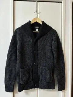 Ralph Lauren リブ編みカーディガン ブラック　ダークグレー　RRL