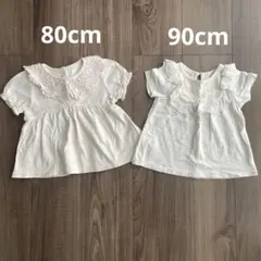 バースデイ コトリ ママラク 半袖Tシャツ 2枚セット 80cm 90cmのサムネイル