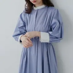 naturalcoutureのパールボタンシャツワンピースのサムネイル