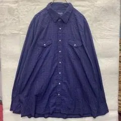 【P138】Wrangler ウエスタンシャツ サイズXL相当 パープル