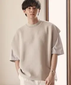 【WYM LIDNM】MINIMAL LOOSE KNIT VEST