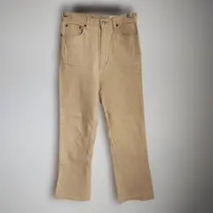 【ボブソン】イエローストレートデニム レディースLカジュアル シンプル