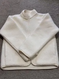 無印良品 ホワイトフリースジャケット