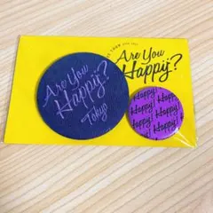 新品嵐ARASHI アユハピ ライブグッズ デニム缶バッジセット松本潤 紫 東京