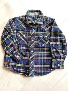 ミキハウス チェック柄シャツ 90