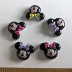 未使用　ミニー　カラフル　フェイス　パーツ