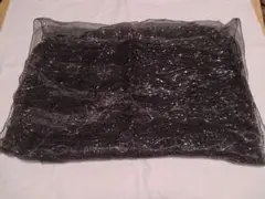COMME CA ISM 黒 ラメ入り ストール　約57×150【未使用】