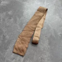 vintage basic beige design knit tie