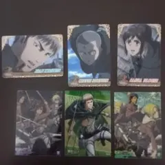 進撃の巨人 アクリルカード まとめ6枚 リヴァイ・エレン・ミカサ他