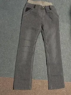 ネイビーストライプパンツ 140サイズ　　J No.22